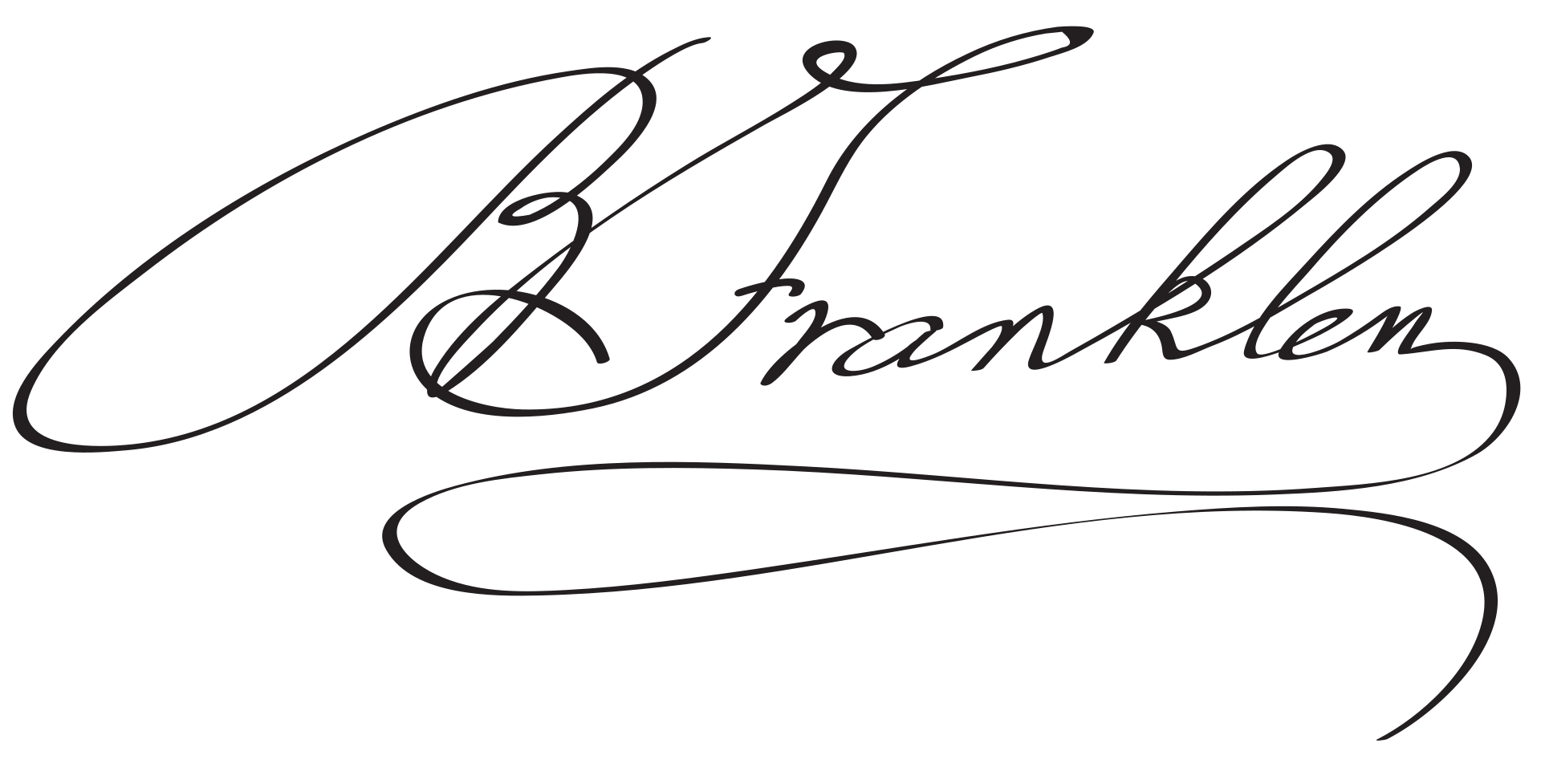 Signature of Benjamin Franklin
