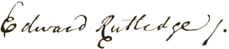 Signature of Edward Rutledge
