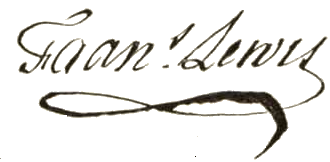 Signature of Francis Lewis