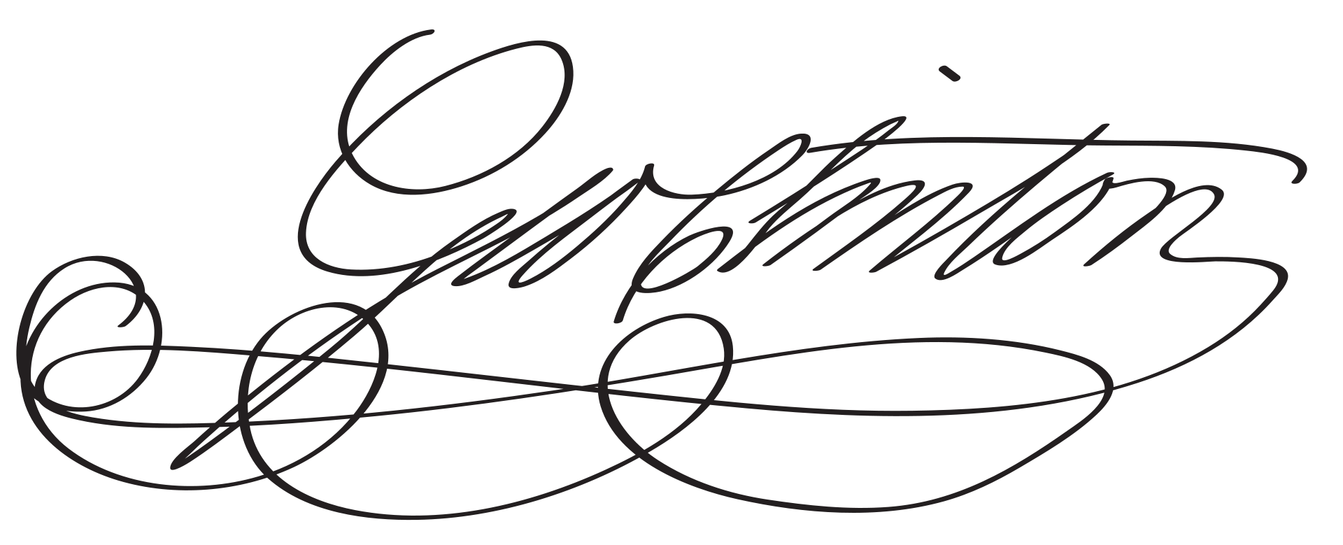 Signature of George Clinton