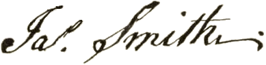 Signature of James Smith