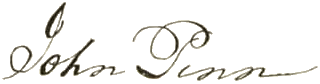 Signature of John Penn