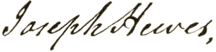 Signature of Joseph Hewes