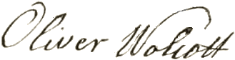 Signature of Oliver Wolcott