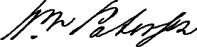 Signature of William Paterson