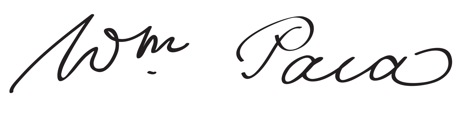 Signature of William Paca